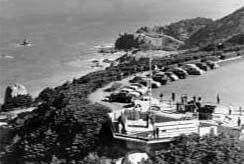 USS CA-38 Monument at Lands End